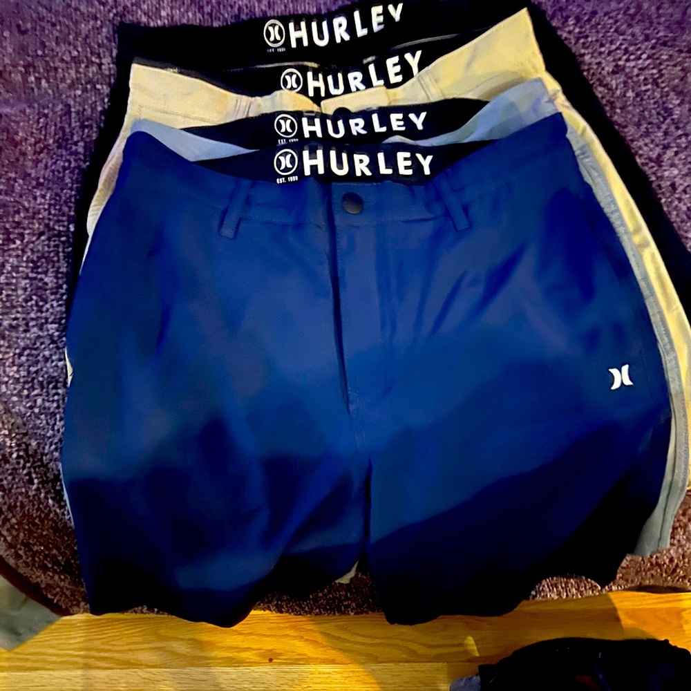 3 Hurley hybrid board shorts NWOT